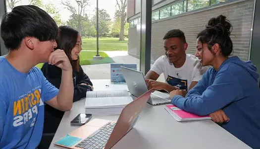 students in a study group